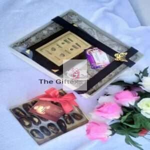 Ramadan Gift Box online delivery in Pakistan , such as Prayer mat , prayer beads and Quran Pak