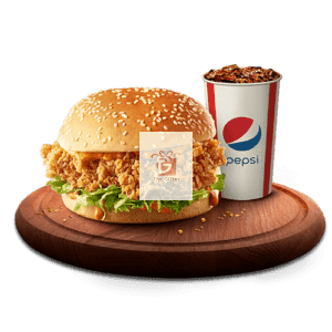KFC Krunch Burger + Drink