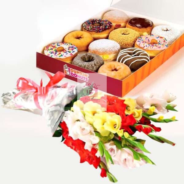 donuts with flowers