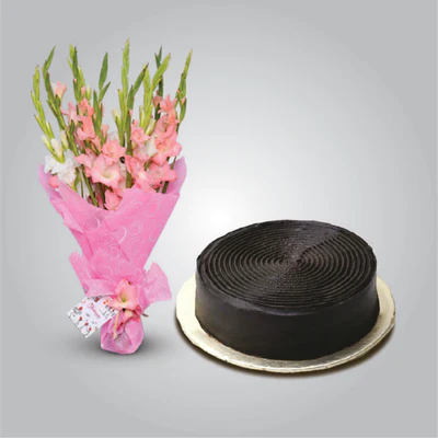 Classic combo-Cake and Flower online gift delivery