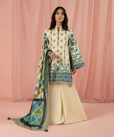 PRINTED LAWN SUIT by saphire , best gift for mothers day