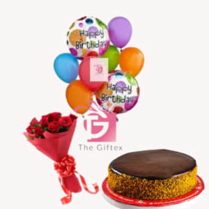 cake , flower and balloondeliver
