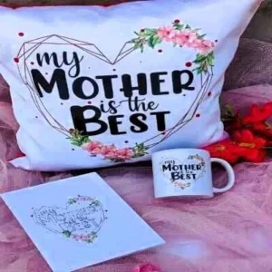 Mothers Day Combo 1 include mothers day mug , cushion and card