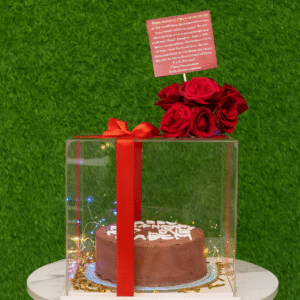 Acrylic Box with Cake