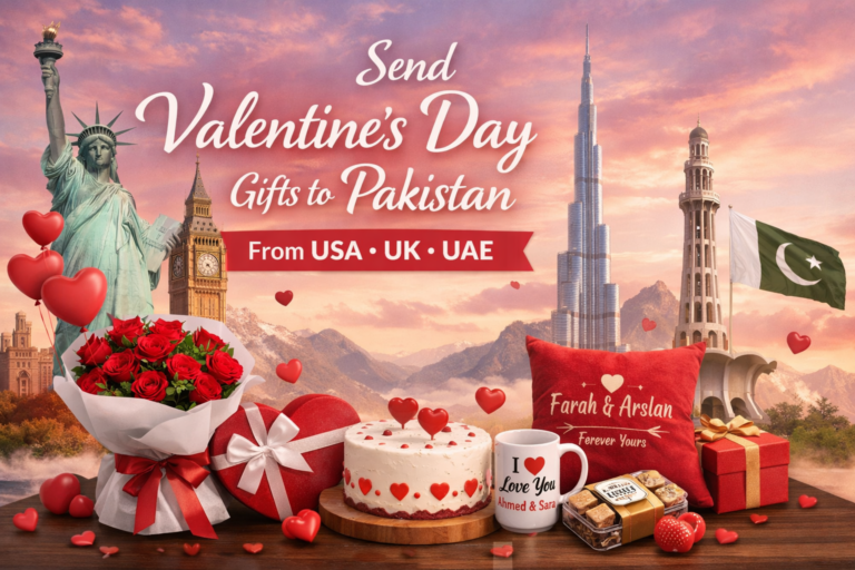 Send Valentine’s Day Gifts to Pakistan from USA, UK & UAE