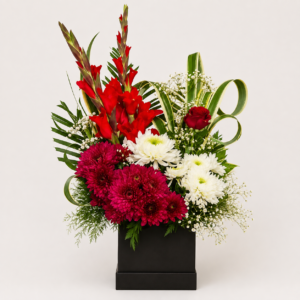 Red & White Floral box
