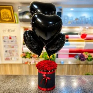 Rose Box with Balloon